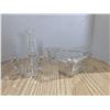 Image 2 : 4 clear glass tableware dishes