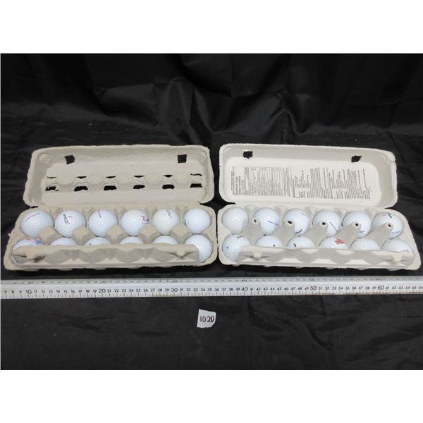 Dozen Titleist DT Solo and Dozen DT Carry Titleist Golf Balls