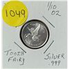 Image 1 : This is a 1/10 troy oz .999 fine silver "A Visit from the Tooth Fairy" commemorative round minted by