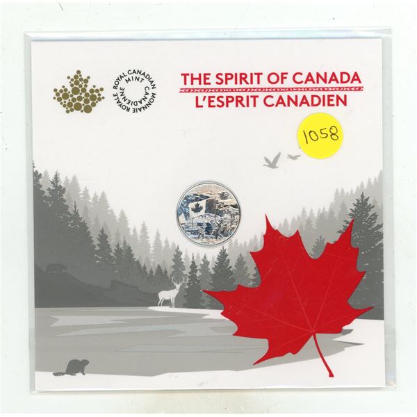 2017 $3 'The Spirit of Canada' Fine Silver Coin issued by the Royal Canadian Mint.