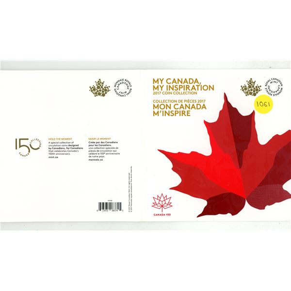 2017 "My Canada, My Inspiration" 150th Anniversary coin collection.