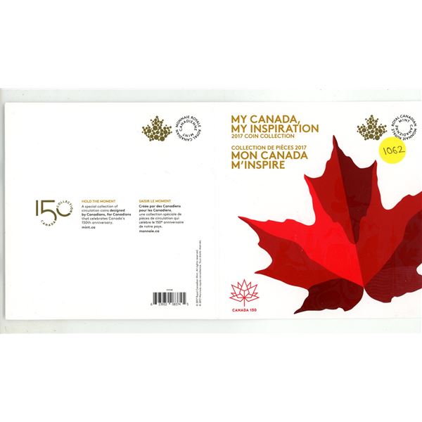 2017 "My Canada, My Inspiration" 150th Anniversary coin collection.
