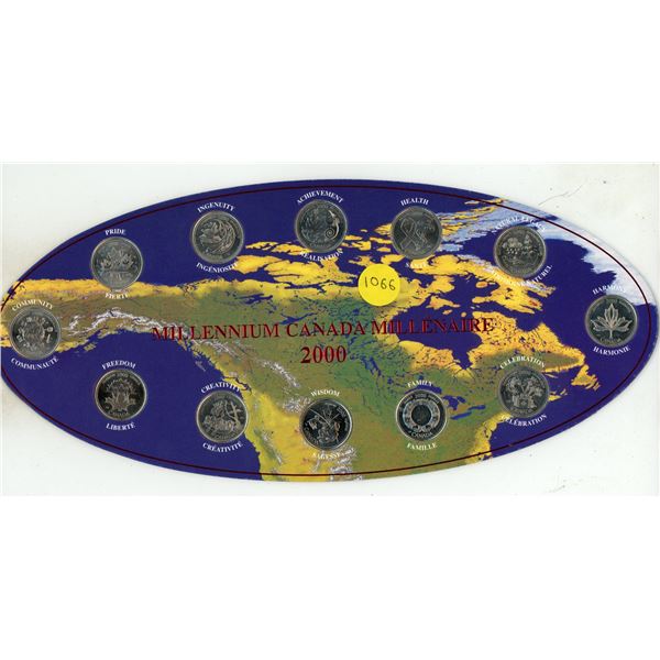 2000 Canada Millennium 25-Cent Quarter Collection.