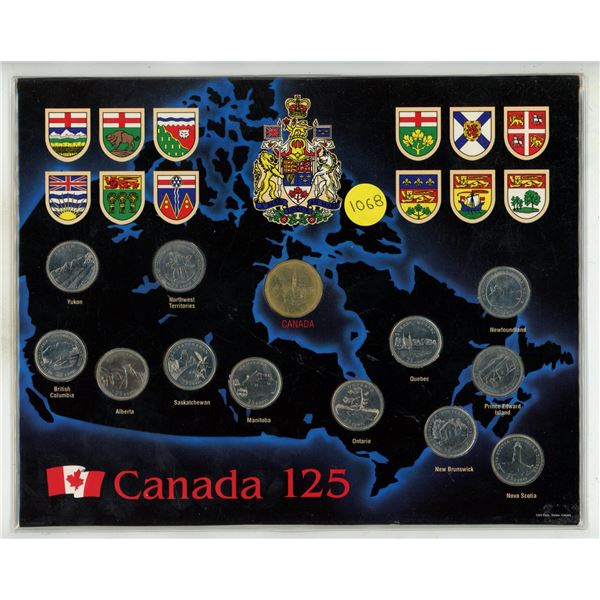 1992 Canadian 125th Anniversary 13-Piece Coin Set.