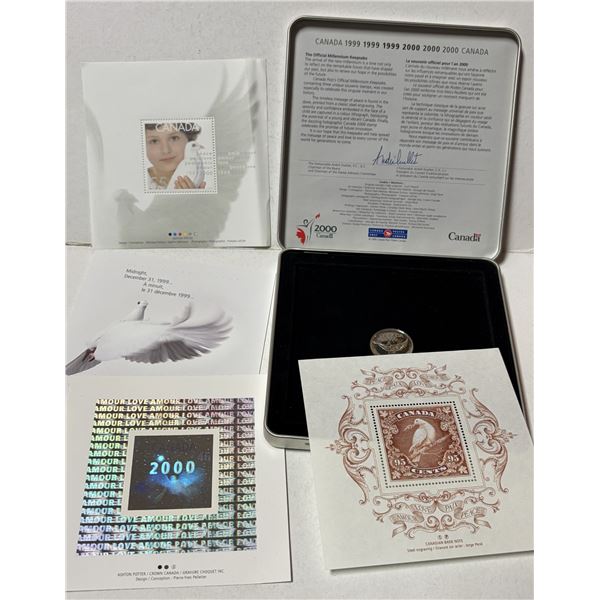 Canada Post Official Millennium Keepsake set released for 1999–2000.