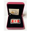 Image 1 : 2015 $50 Fine Silver Coloured Rectangular Coin – 50th Anniversary of the Canadian Flag issu