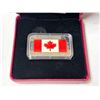 Image 2 : 2015 $50 Fine Silver Coloured Rectangular Coin – 50th Anniversary of the Canadian Flag issu