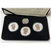 Image 2 : Legacy of Liberty Pure Silver Commemorative Coin Set, featuring three 1 oz silver maple leaf coins w