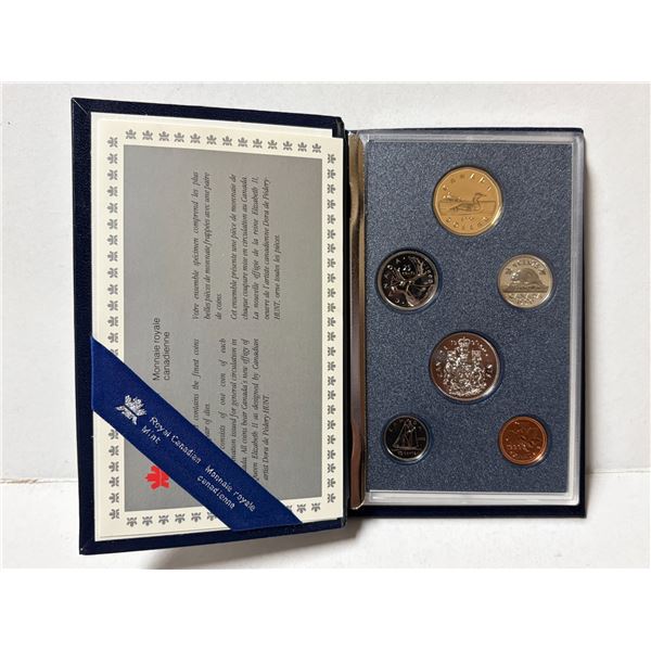1990 Canadian 6-Coin Specimen Set issued by the Royal Canadian Mint.
