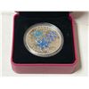Image 2 : 2018 $20 Ice Crystals 1 oz Pure Silver Coin issued by the Royal Canadian Mint.