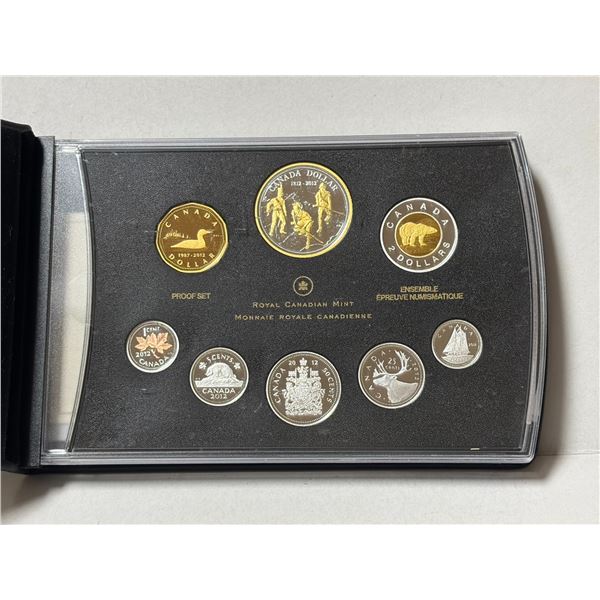 2012 Canada 200th Anniversary of the War of 1812 Fine Silver Deluxe Proof Set issued by the Royal Ca