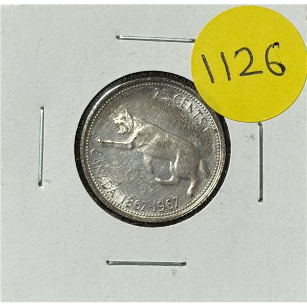 1967 Canada Silver Coin.