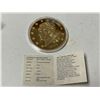 Image 2 : Replica gold-layered or commemorative token from the American Mint "Gold Dream Replica Collection.