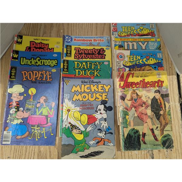 Vintage Comic books, Disney and teen romance