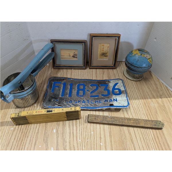 Mixed lot, Décor, yardsticks, etc