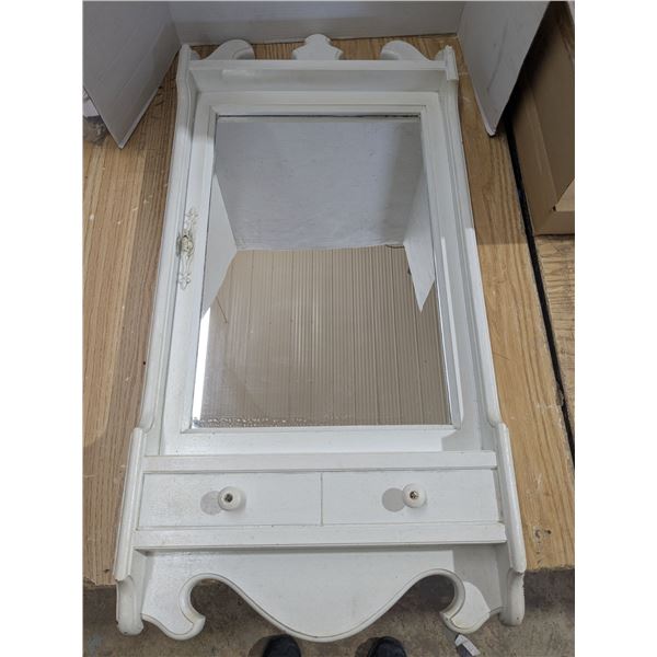 Fake Cabinet door wall mirror, 17x36