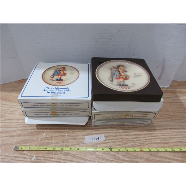 (5) 1980 Tenth Edition Goebel Annual Plate