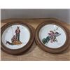 Image 2 : (4) Norman Rockwell Decortaive Plates in Wooden Frame