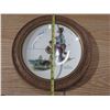 Image 4 : (4) Norman Rockwell Decortaive Plates in Wooden Frame