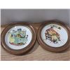 Image 2 : (4) Norman Rockwell Decortaive Plates in Wooden Frame