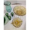 Image 3 : Colored glass dishes lot