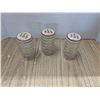 Image 1 : 3 daisy shakers, 2 salt one pepper