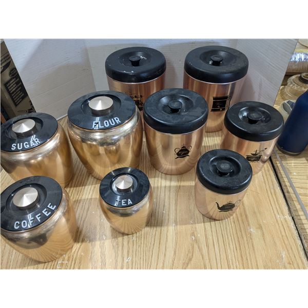 Vintage storage canisters