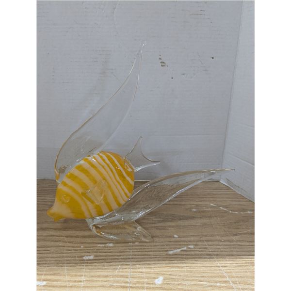 Glass Angelfish sculpture
