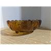 Image 2 : Amber/brown glass fruit bowl, 11"