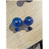 Image 4 : Blue glass, candle holders and bottles