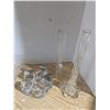Image 2 : Clear glass, vases and candle holders