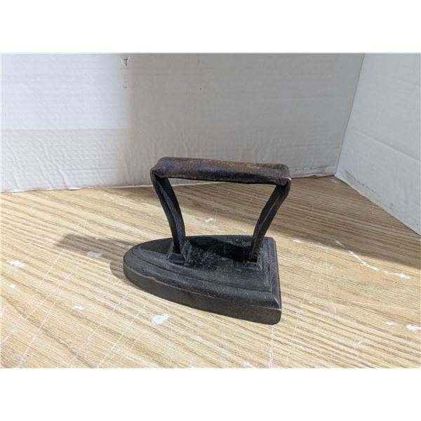 Antique cast iron clothes iron