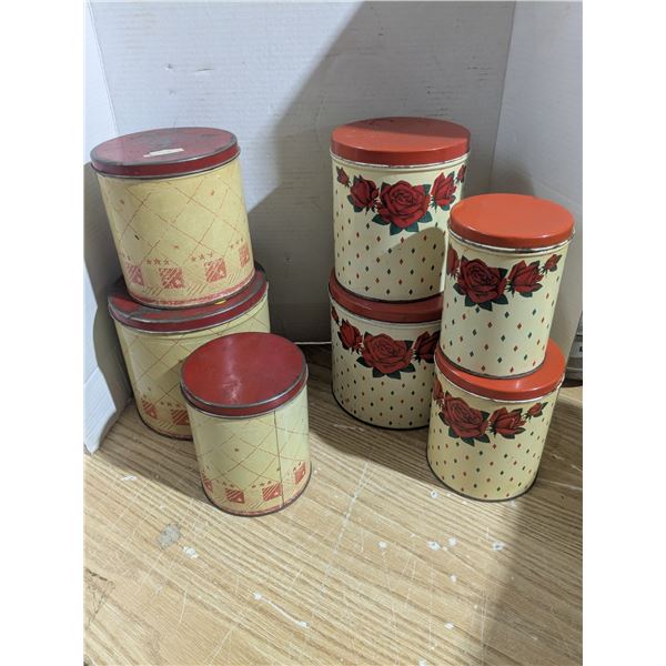 2 sets nesting storage canisters