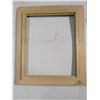 Image 3 : Painted carved wodden picture frame, 26x22"