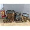 Image 1 : 5 vintage tins