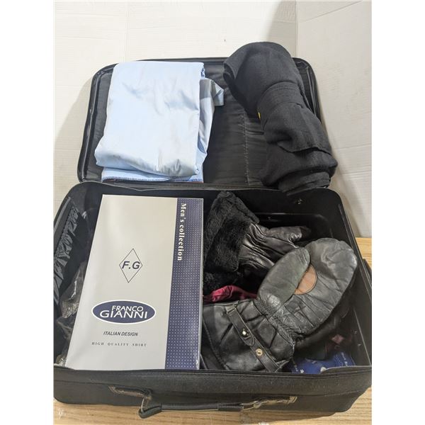 Suitcase full of items
