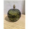 Image 1 : Green depression glass candy dish