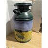 Image 1 : Hand painted vintage milk can, John Deere tractors, 8 gallon