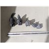 Image 2 : 4 stone carvings - squirrels, racoon, fox