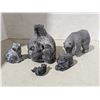 Image 1 : 5 stone carvings - bears
