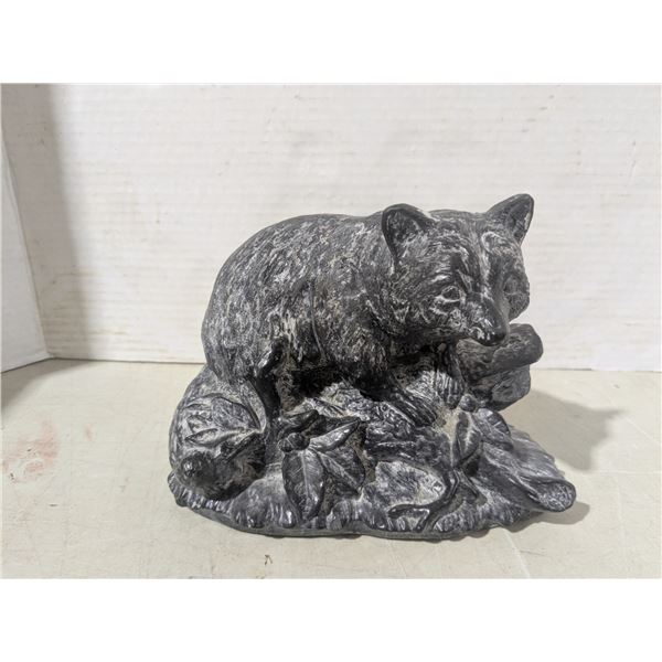 1 stone carving - racoon