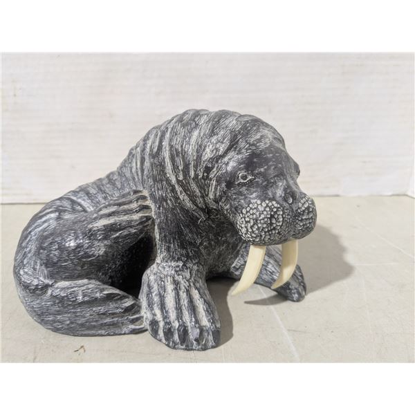 1 stone carving - walrus