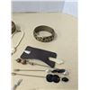 Image 2 : Mixed jewellery lot, copper bracelets, pendants, etc