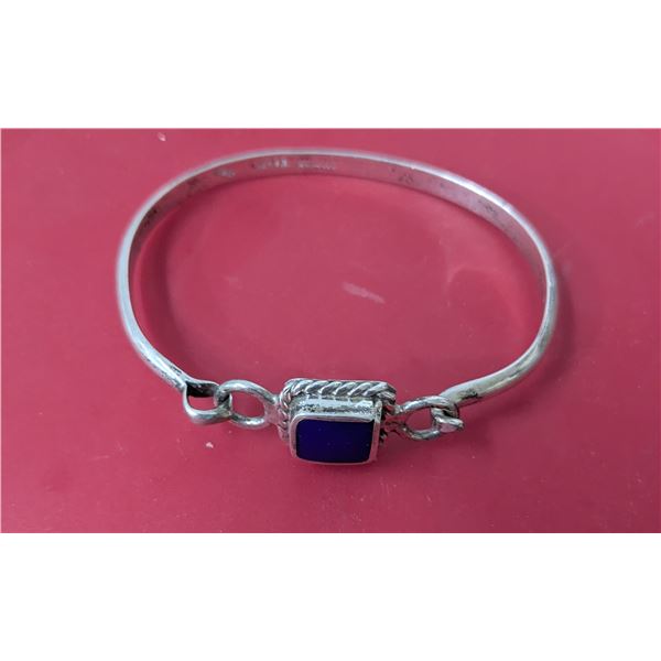 925 Silver bracelet with Lapis Lazuli, 19g