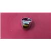 Image 1 : 925 Silver ring with Tiger Eye, 17.8g