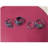 Image 1 : 4- 925 Silver rings, 19.3g total