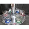 Image 4 : Chrome Liquor Pump Dispenser With Glass