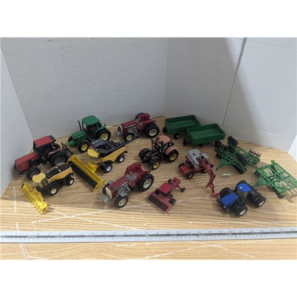 Mixed farm equipment toys