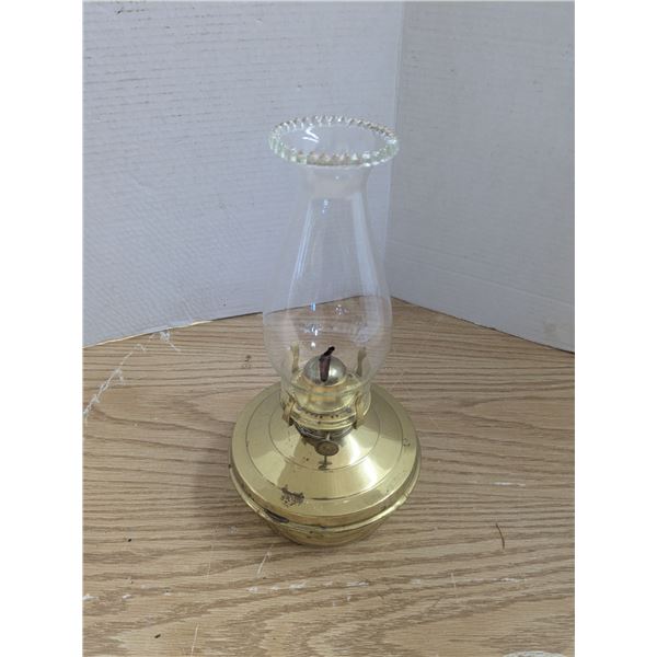 Vintage Kerosene lamp, metal tank/base