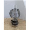 Image 1 : Vintage Kerosene lamp, with reflector dish and wall bracket